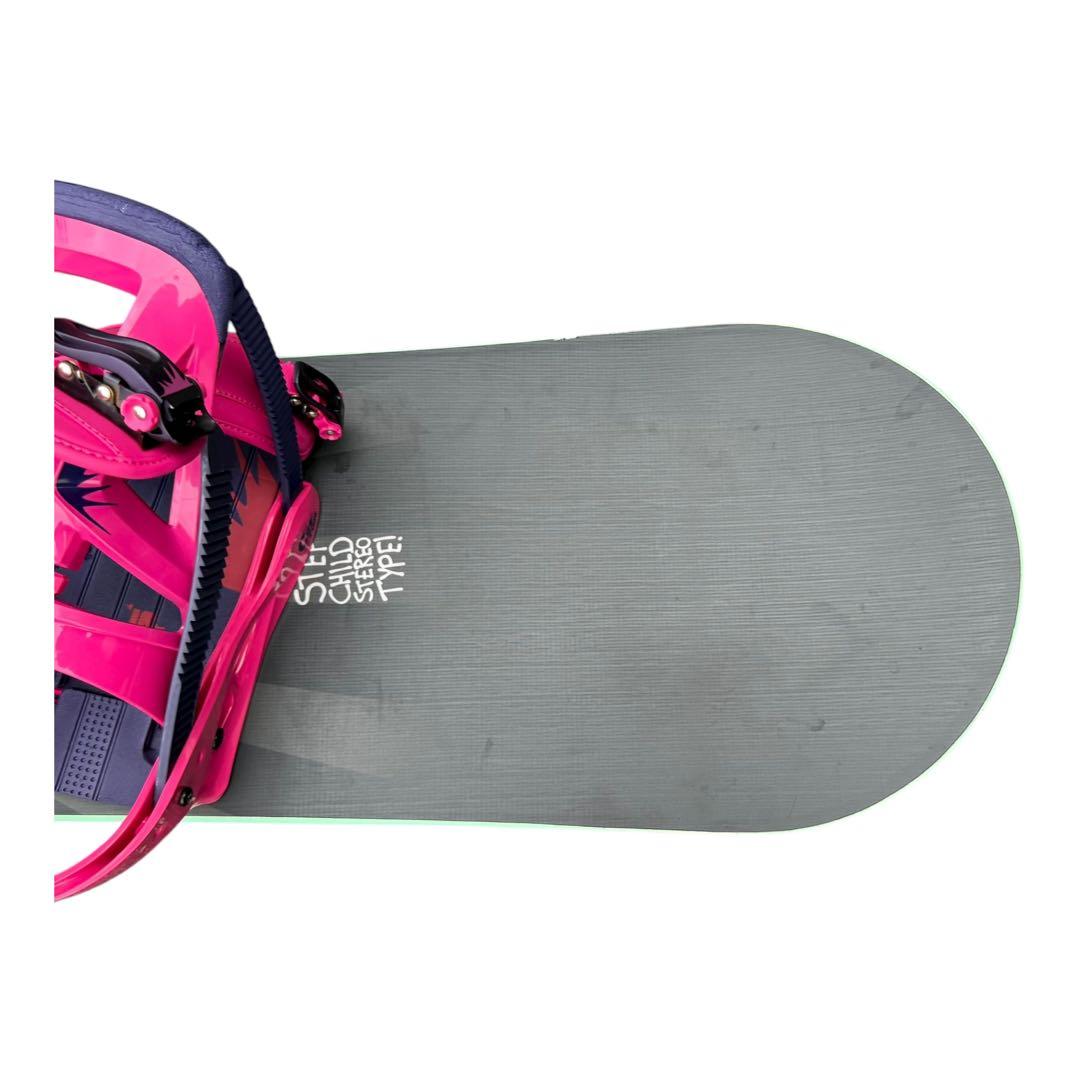 Stepchild スノーボードBURTON Customバインディング ピンク