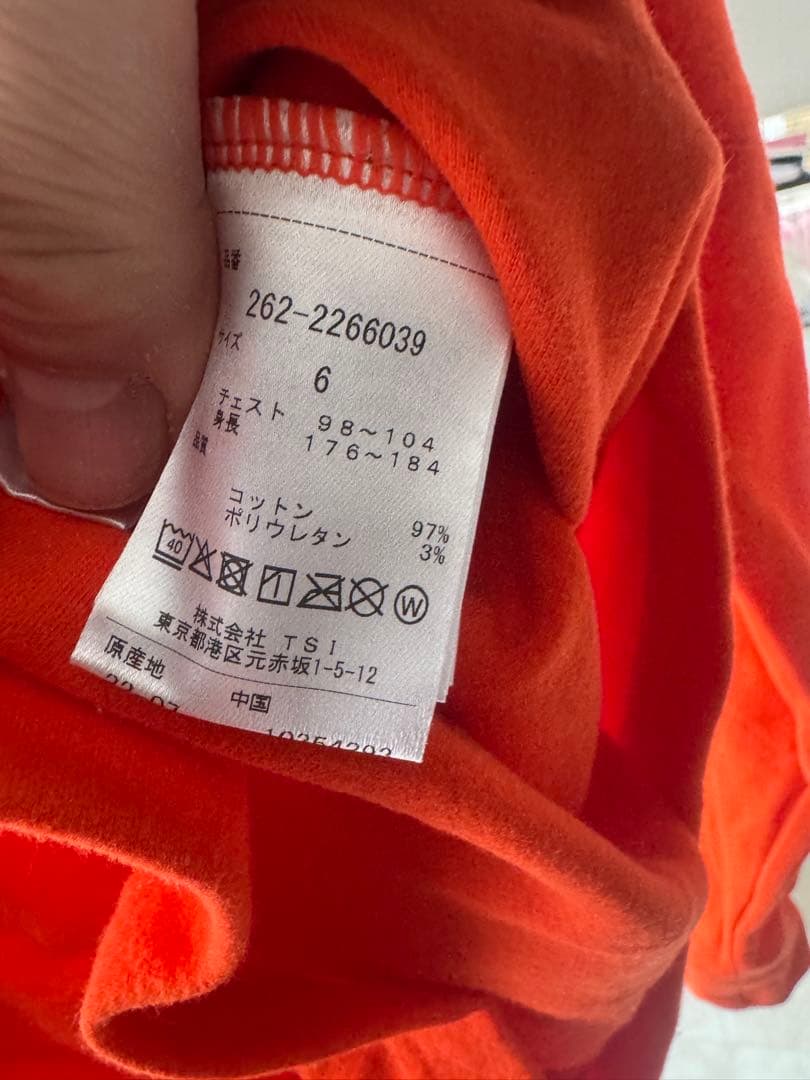 JACK BUNNY オレンジ長袖シャツ ドラえもん　 サイズ6