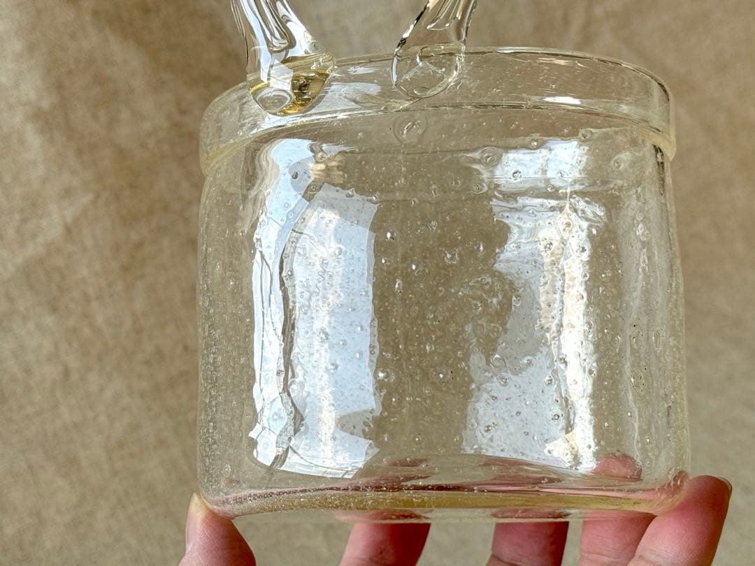 nuutajarvi ARABIA Sargasso(クリア)持ち手つきのベース