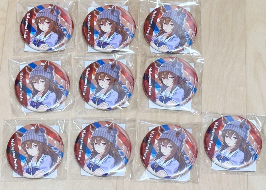 ナカヤマフェスタ　公式　缶バッジ　制服ver ウマ娘 10個セット　まとめ売り