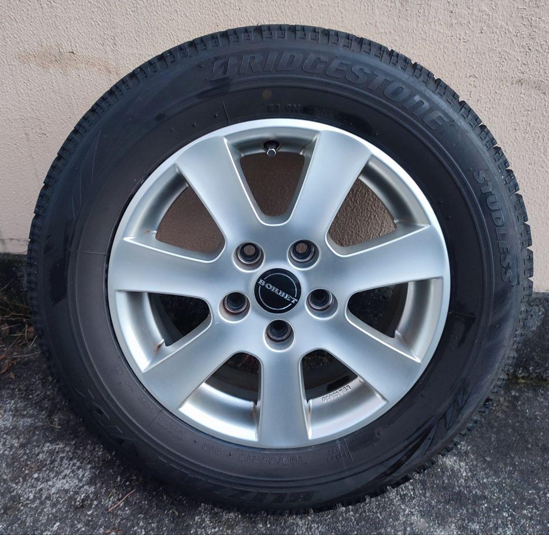 怪*ル様 VW ゴルフ 6 / 7 等 スタッドレス ホイール４本セット195/