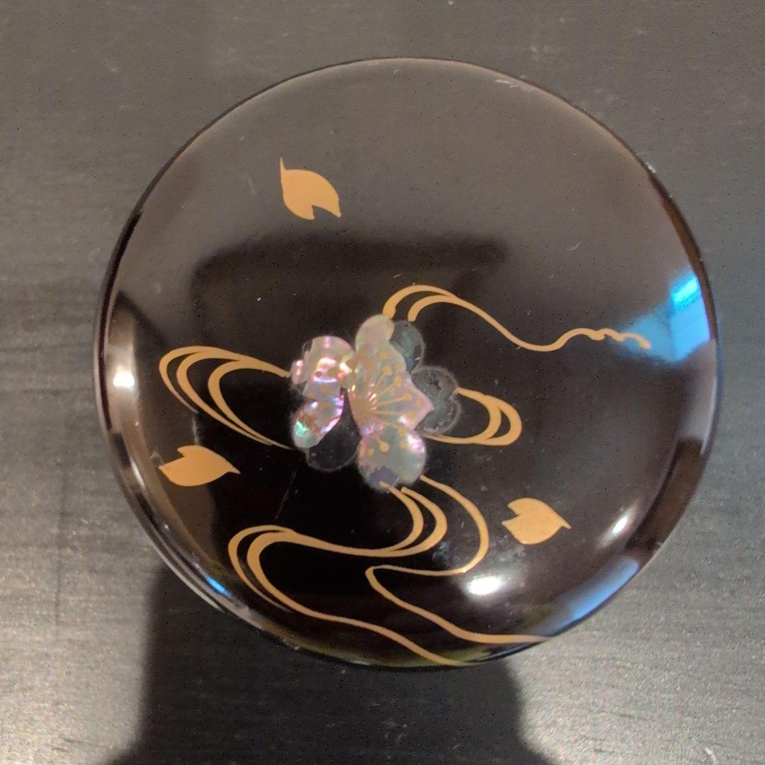 茶道具　桐柾茶通箱　木製漆棗二点　計三点