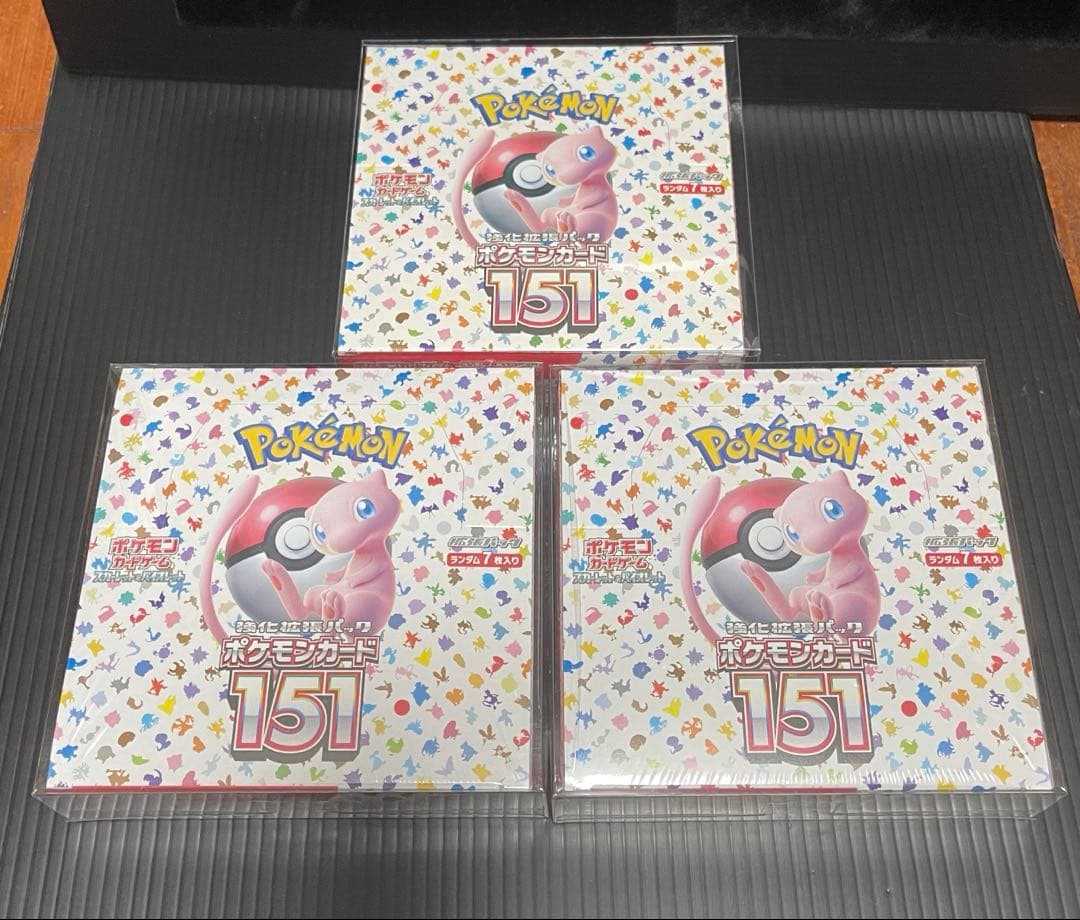 ポケモンカード151 3BOX 未開封シュリンク付き
