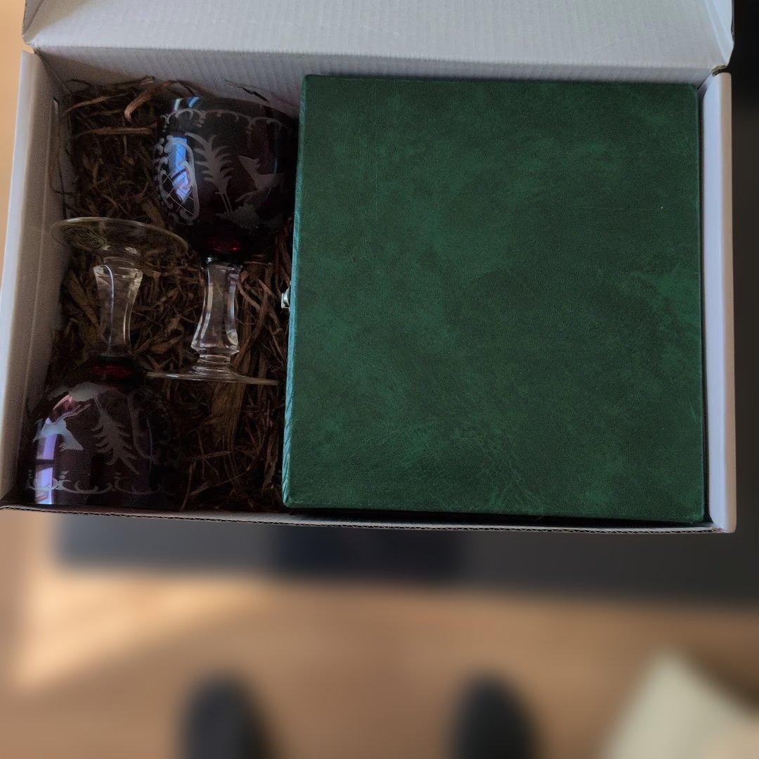 ウィッティ匕（wittig）クリスタル（crystal）工房製 箱付きペアグラス