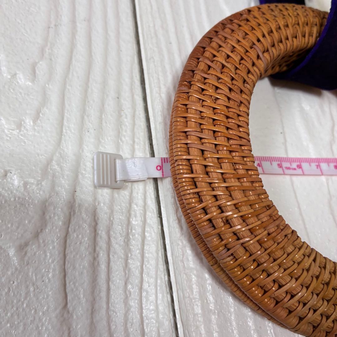 弓道　弦巻　ぎり粉入付き　セット　牛角　籐製