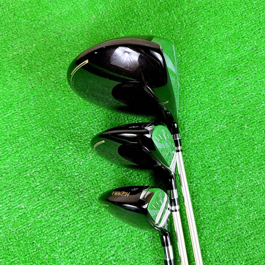 【レフティ】 HONMA BERES09 3S 1W 5W U22 3本 SR