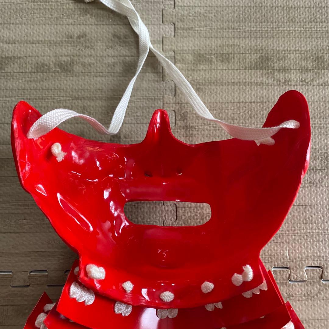 【着用可能】手作り　武具　鎧兜　甲冑　等身大　半頬　面頬　mempo 兜