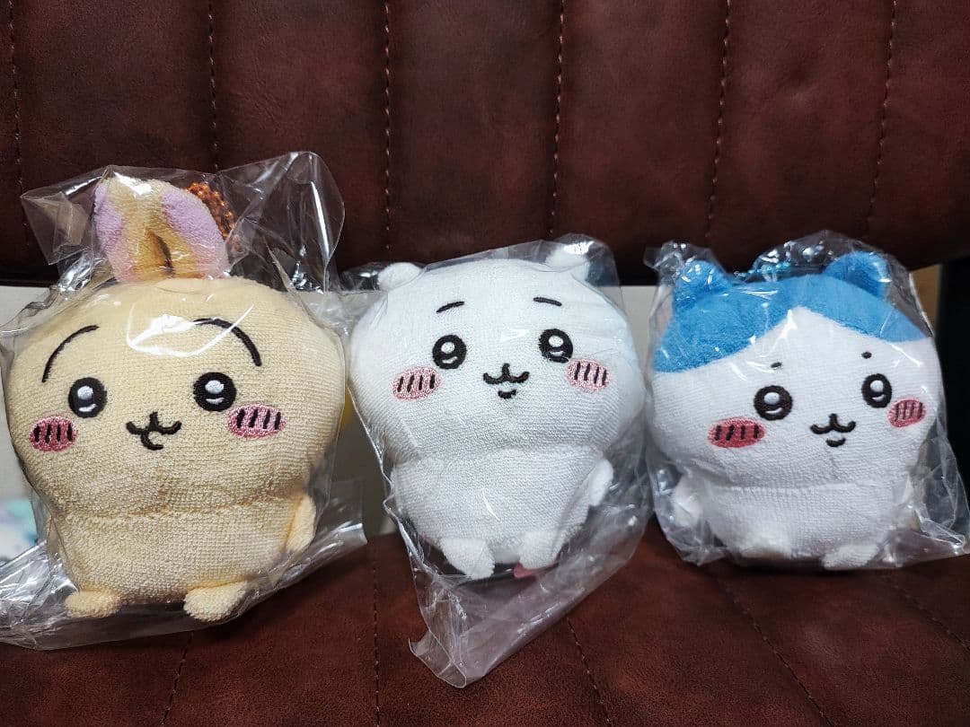【新品タグ付】ちいかわ タオル生地のマスコット 3体セット