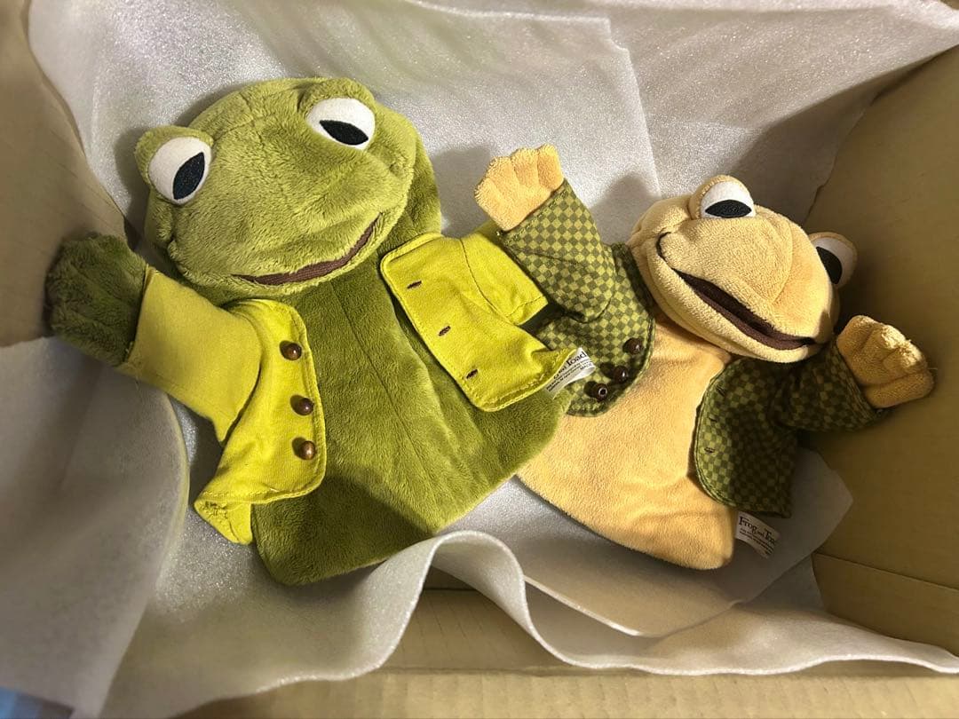 新品 希少 Frog and Toad がまくんとかえるくん パペット