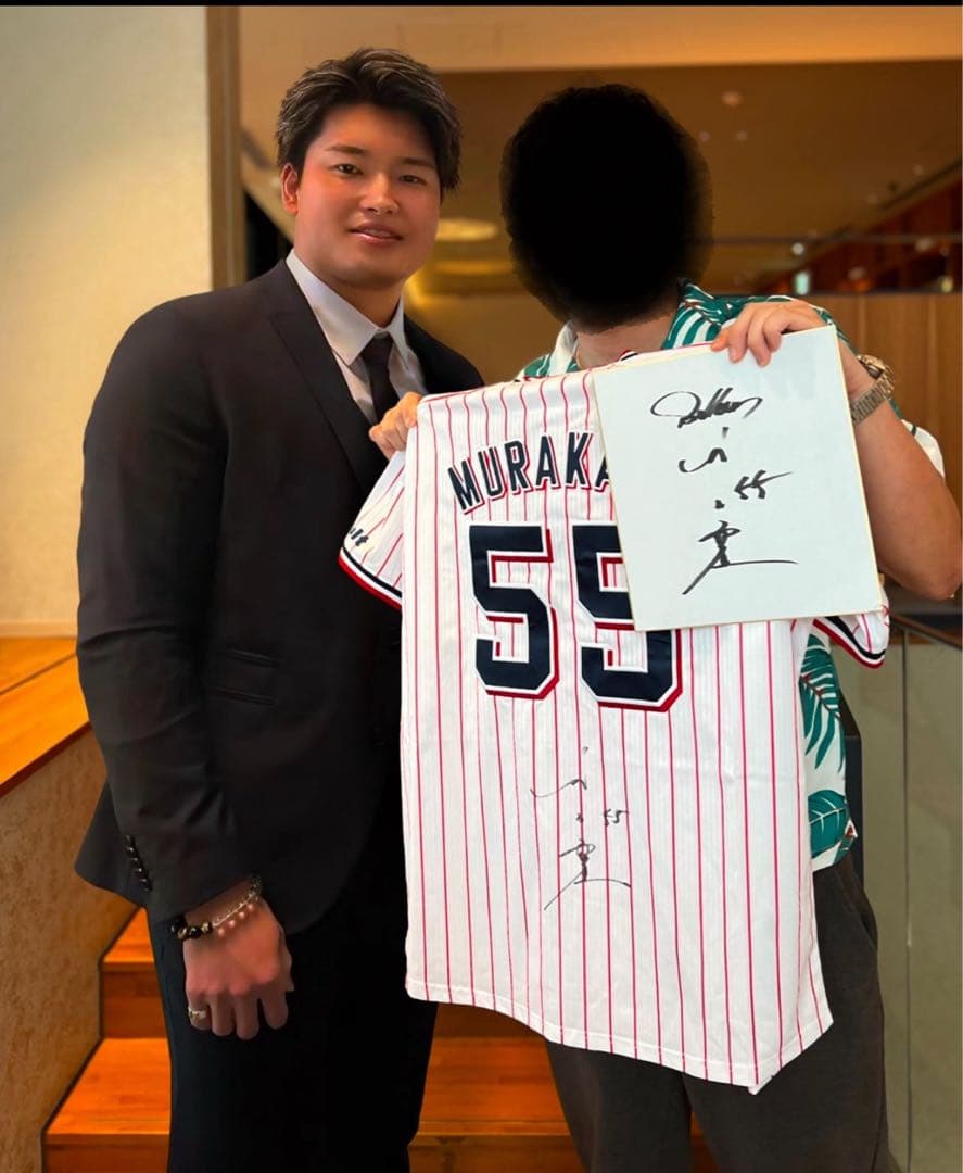 村上宗隆　直筆サイン色紙　東京ヤクルトスワローズ