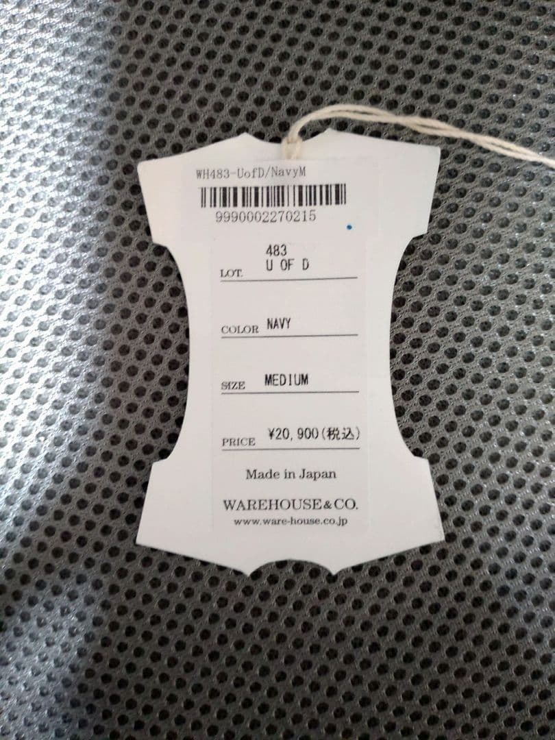 ウェアハウス　483 M NAVY リバースウィーブ