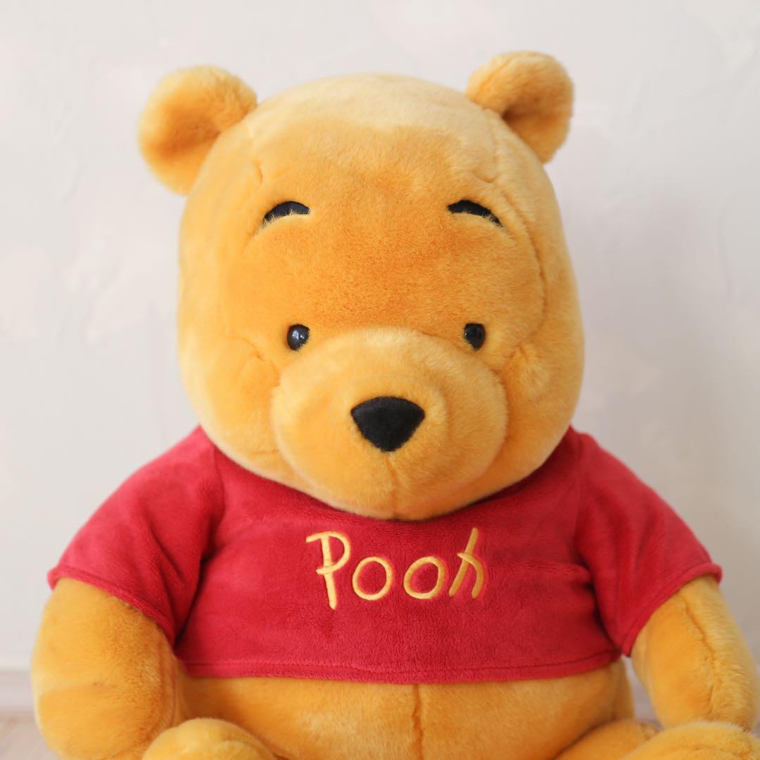 【希少・廃盤品】ディズニーエクスクルーシブ プーさん 特大ぬいぐるみ 50cm