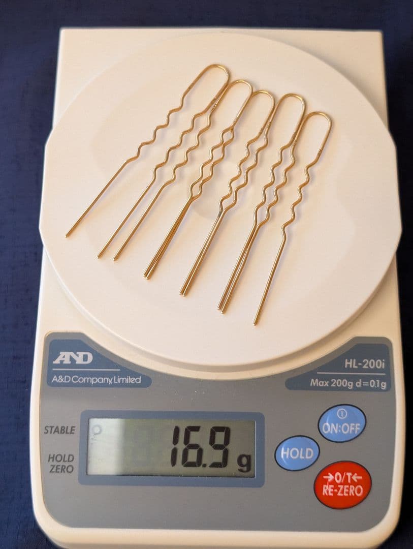 ヘアピン 5本セット　K18　刻印あり　16.9g　昭和　アンティーク　18金