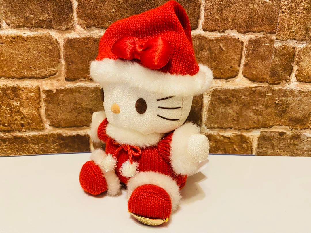 激レア❗️30周年限定品❗️ハローキティ スウェード調ぬいぐるみ！平成レトロ