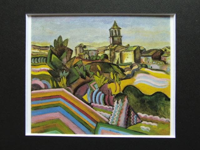 ジョアン ミロ、【プラデス村】、新品高級額 額装付、年代物・希少画集画