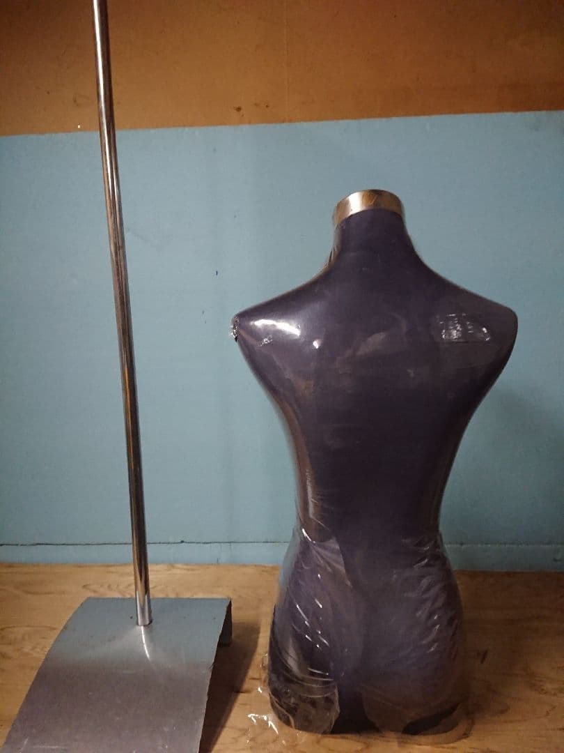 レトロ/ジャンク・昭和・平成？【中古】黒いタートルネックマネキンNo2