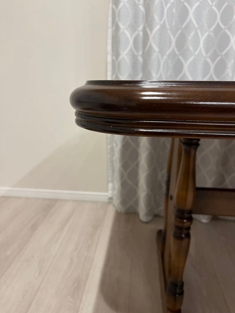 【カリモク】コロニアル　ダイニングテーブル　レトロ