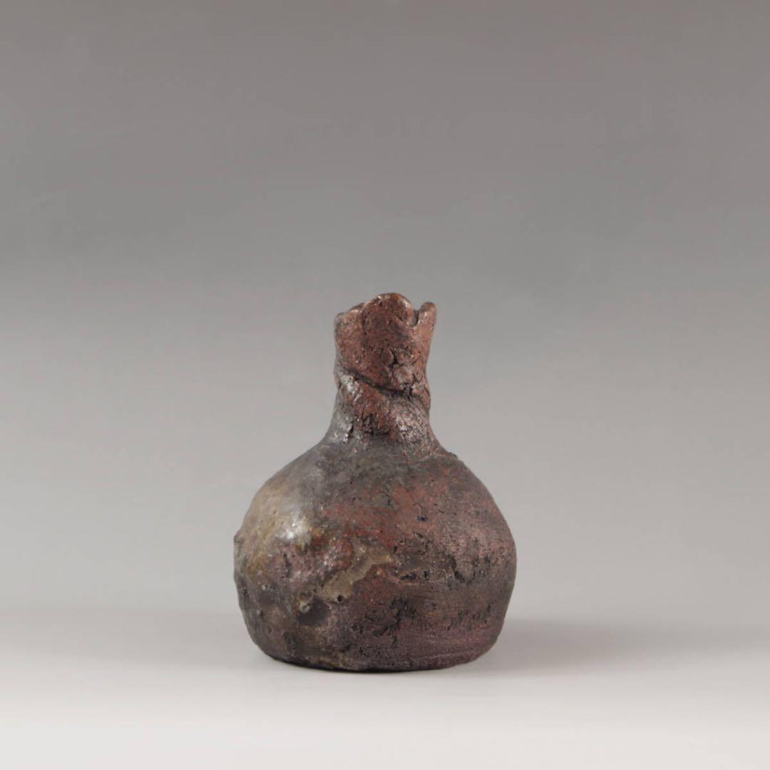 信楽 徳利 大正3年生まれ 小川仁斎 古道具 アンティーク 信楽焼 花入