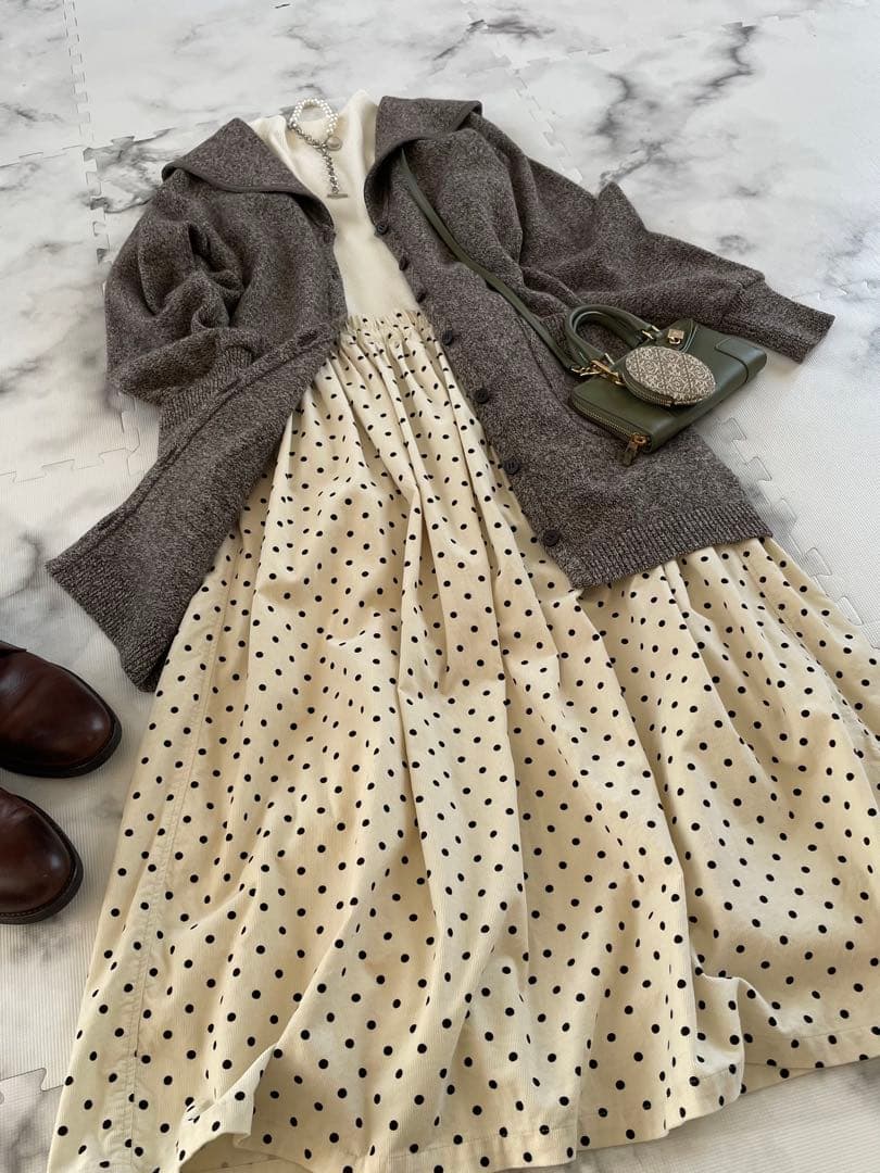 【BALLY】ミックスウール襟付きカーディガン