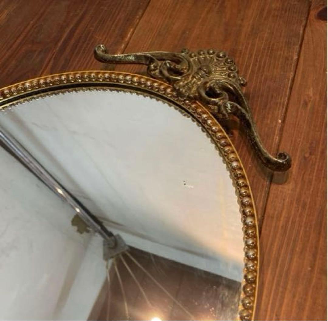 美品　ヴィンテージ　ウォールミラー　壁掛け鏡　雰囲気ある　飾りやすいサイズ