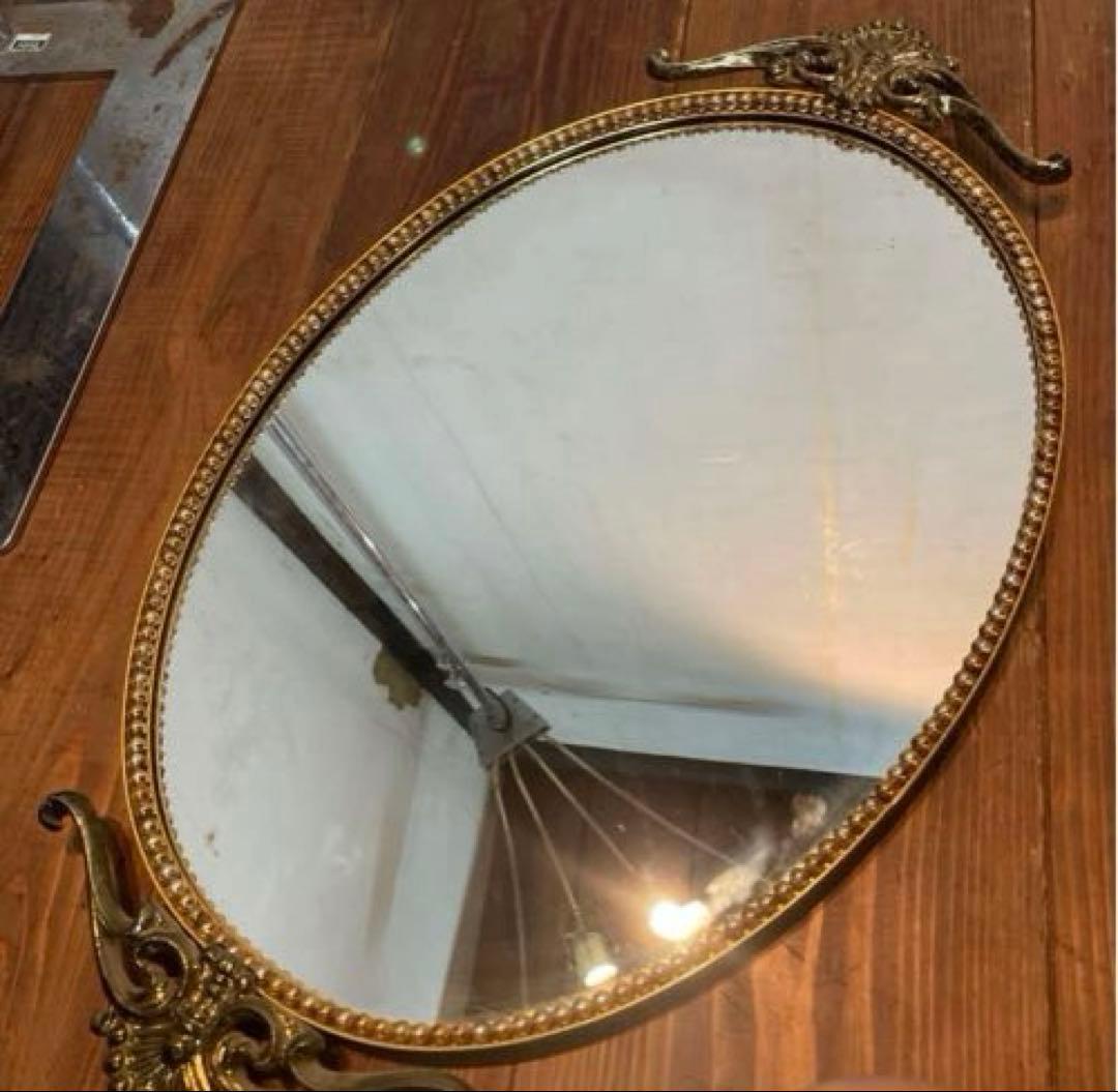 美品　ヴィンテージ　ウォールミラー　壁掛け鏡　雰囲気ある　飾りやすいサイズ