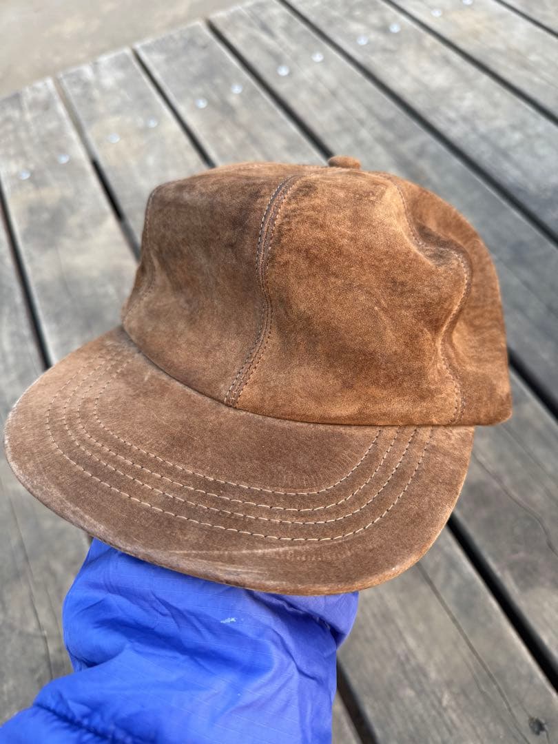 【80s L.L.Bean】 suede スエード スウェード　cap キャップ