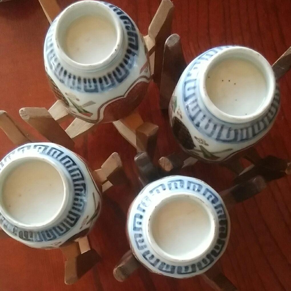 169  古伊万里　色絵　4客+1客