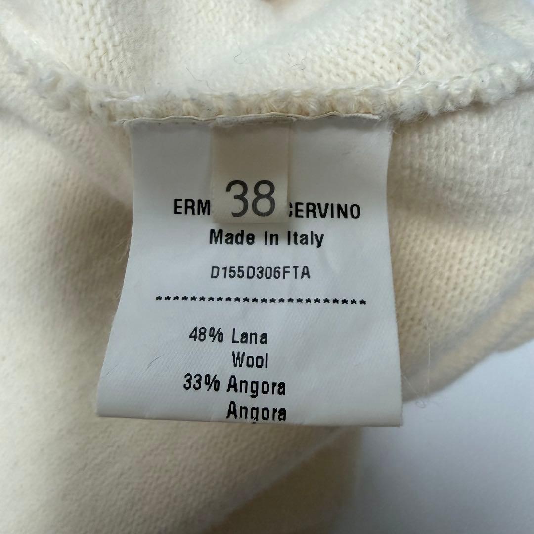 アルビ エルマンノシェルビーノ ロング カーディガン アンゴラ ウール