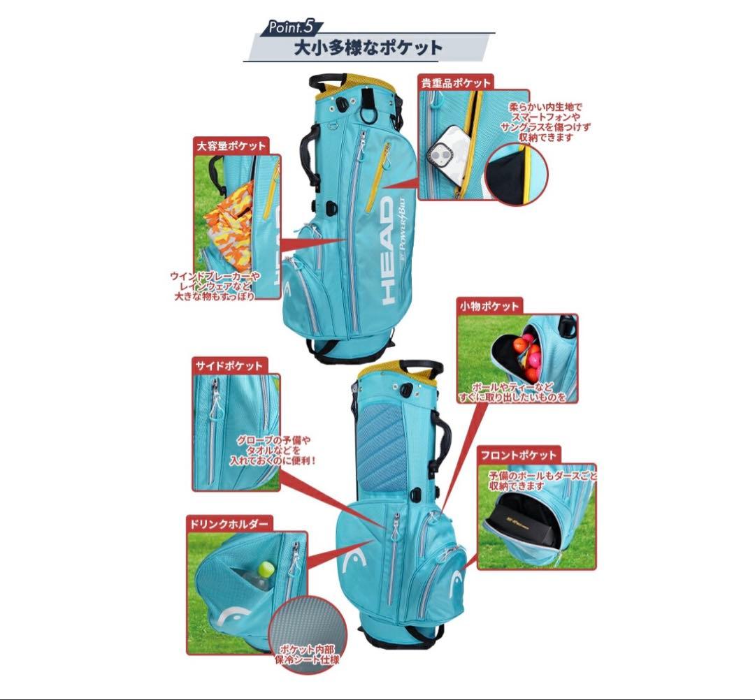 ケンママHEAD POWER 161 ピンク ゴルフバッグ 未使用