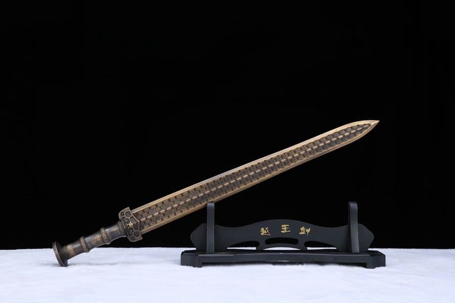 越王勾践剣-黄銅 古兵器      武具　刀装具　日本刀　模造刀   居合刀