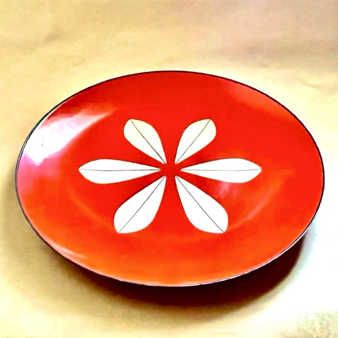 キャサリンホルム ロータス プレート 31㎝ オレンジ 北欧 ビンテージ