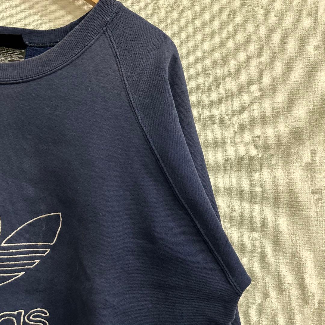 【R231】 80s adidas スウェット トレーナー サイズM ネイビー