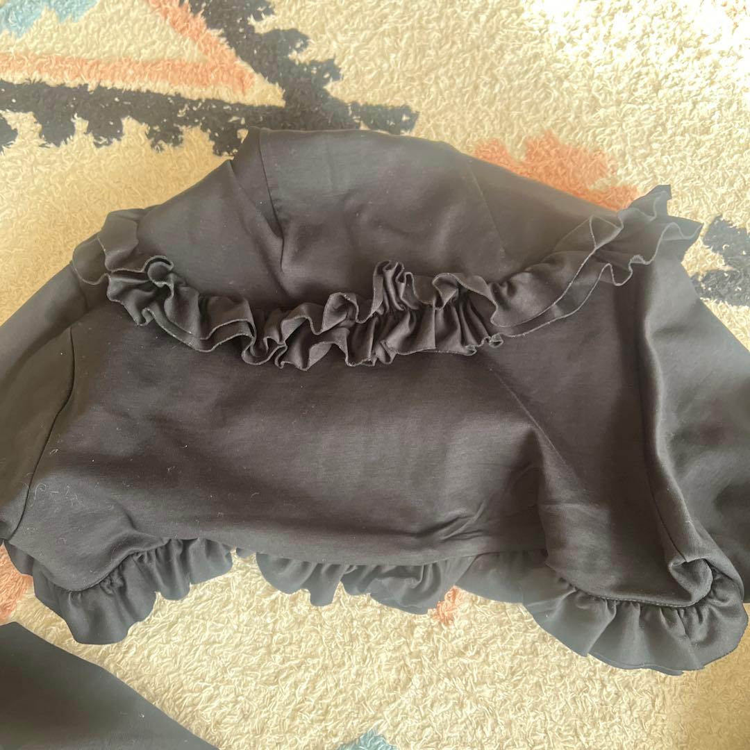 noir kei ninomiya フリル付き長袖トップス XS 黒
