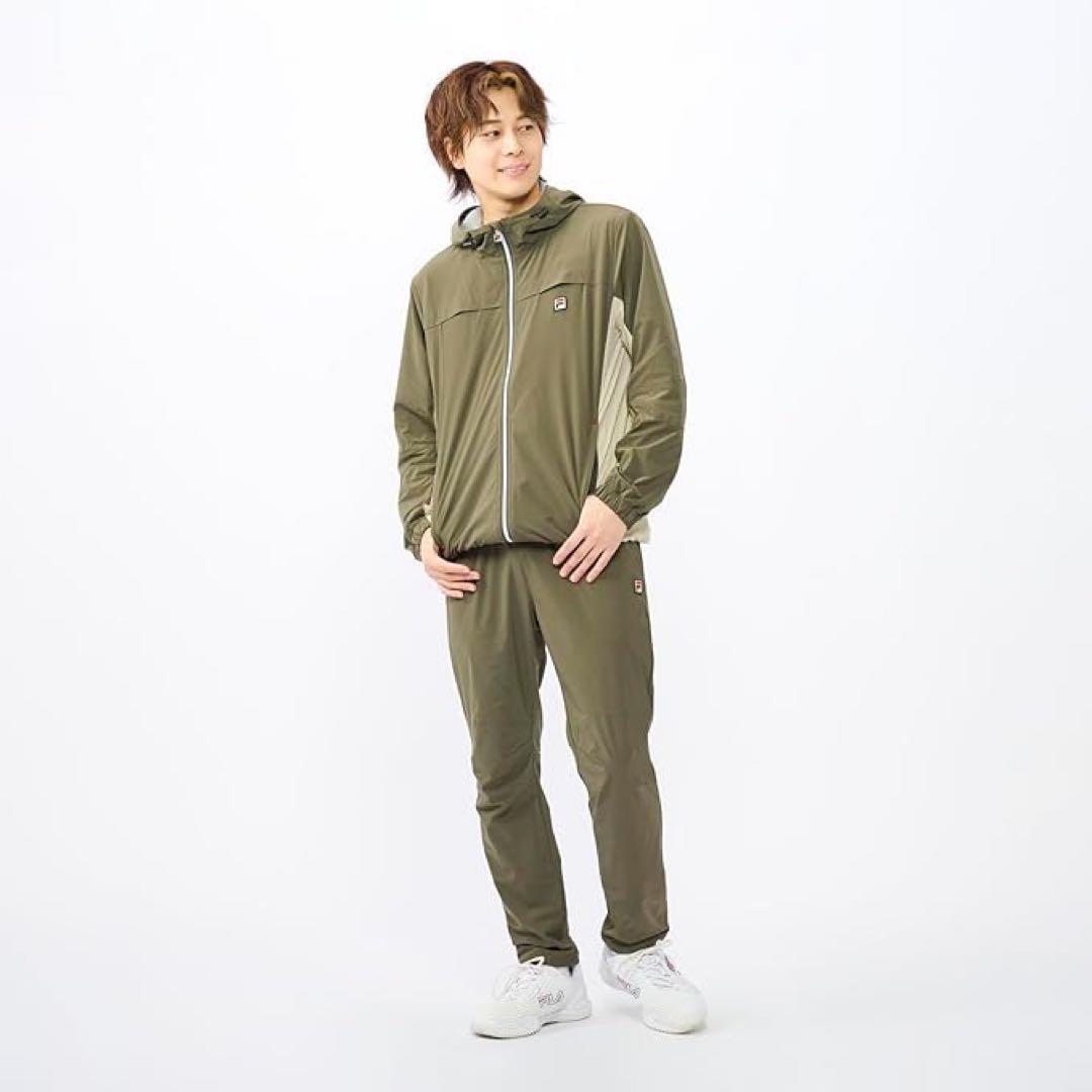 FILA フィラ テニスウェア ロングパンツ VM5635 カーキ メンズL新品