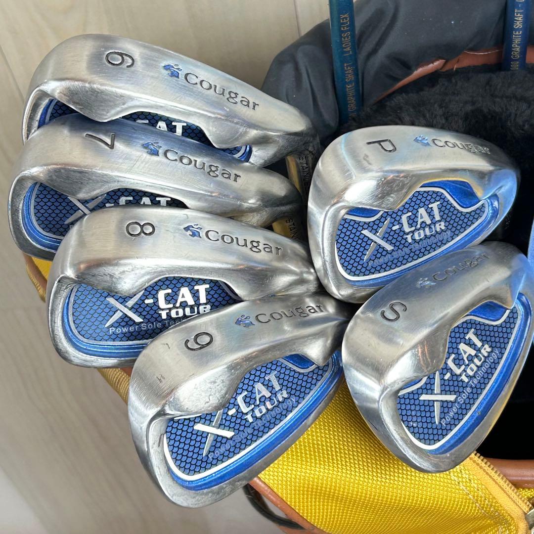 【レディース右】クーガー　X-CAT レディースゴルフセット L71007