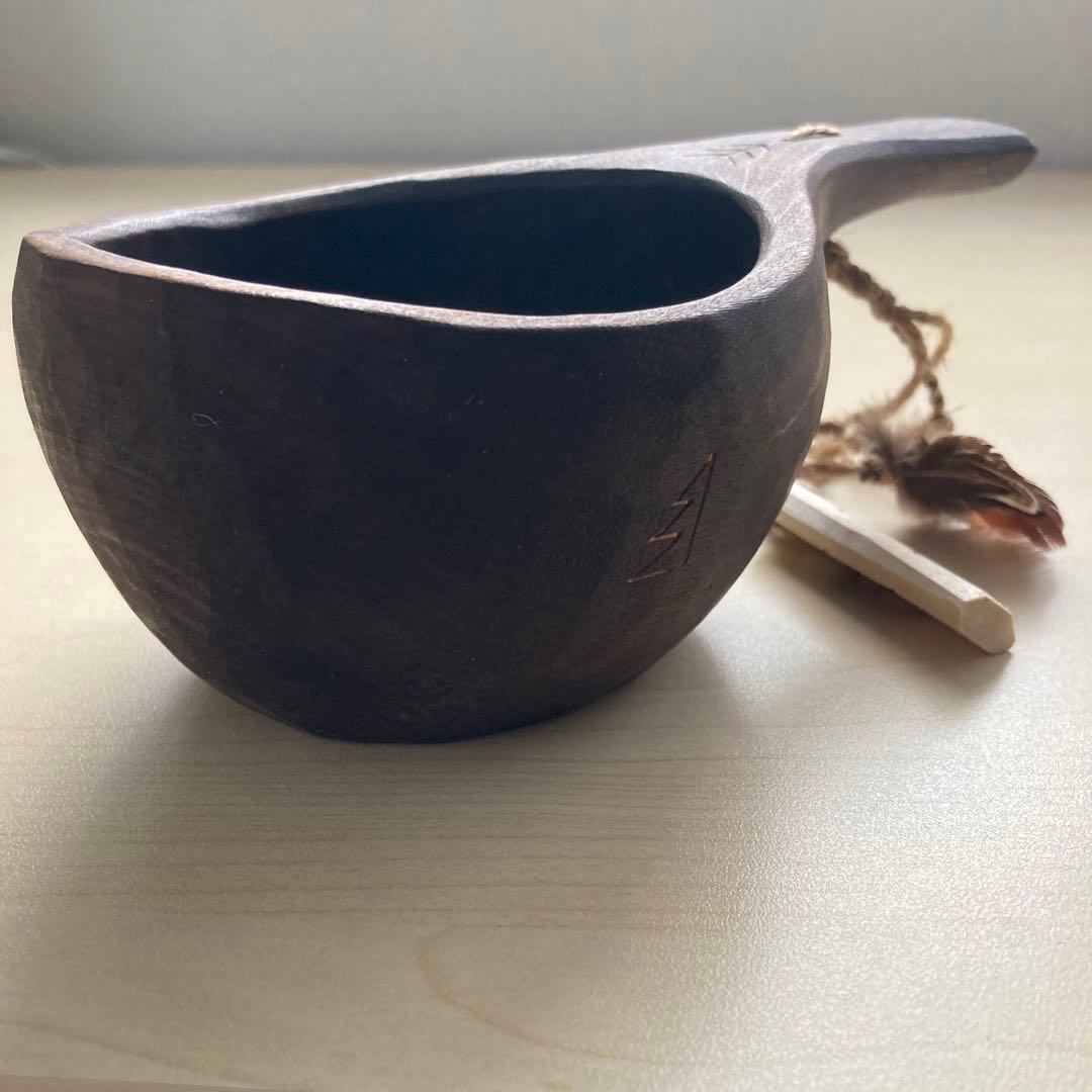 【新品】ソウルオブシベリア　#4 ホワイトペンダント　ククサ　No.8002