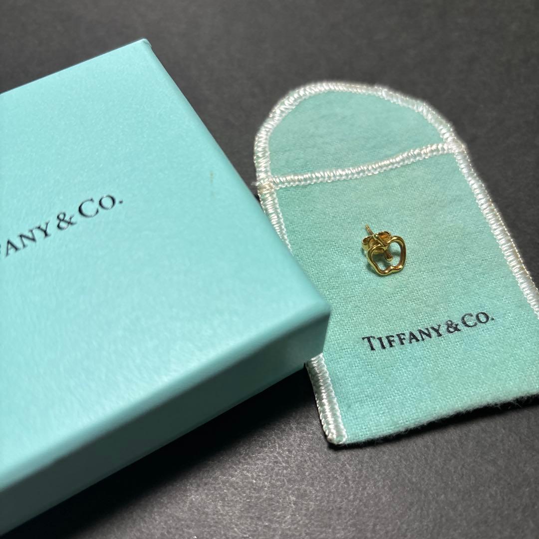 ティファニー　アップル　ピアス　18KYG