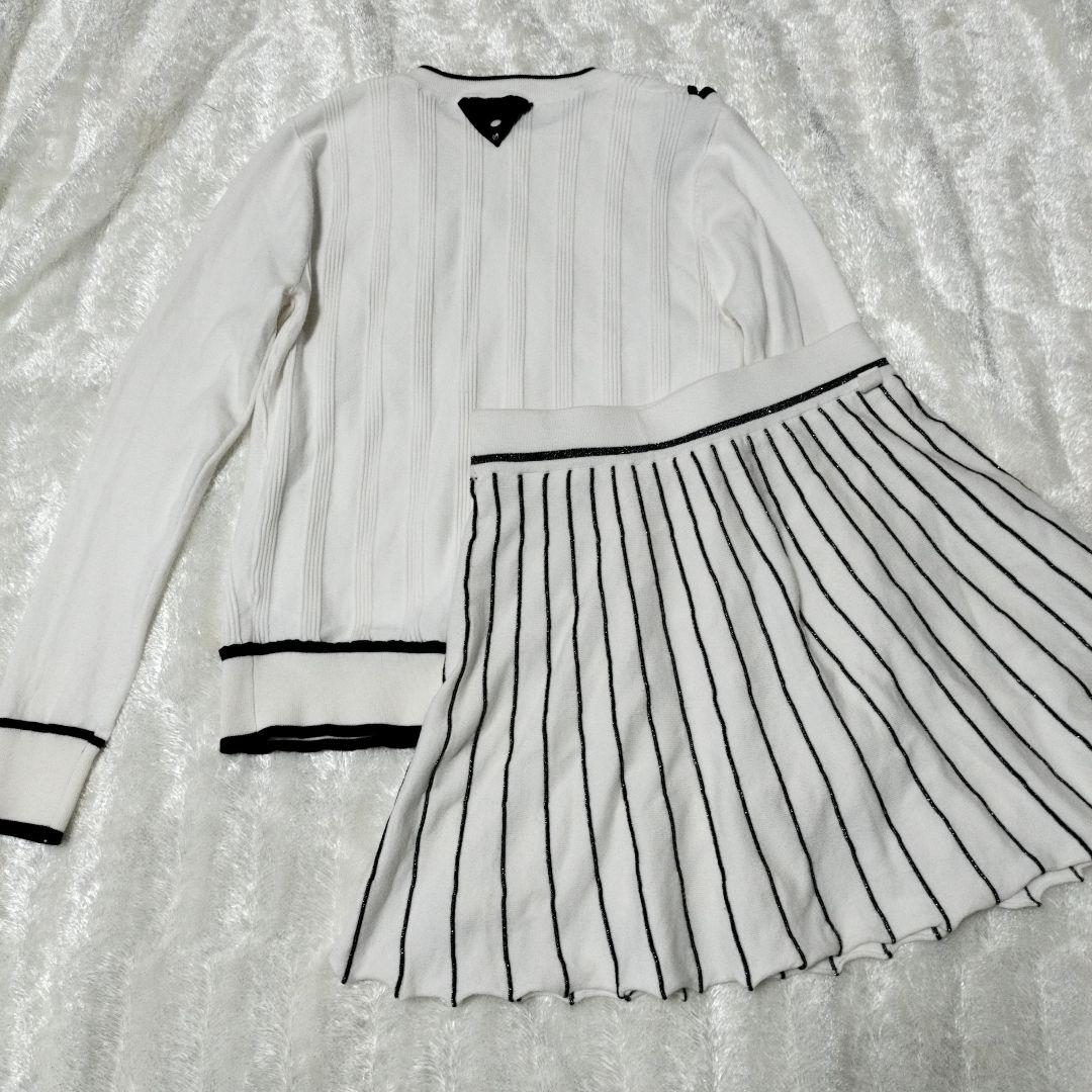 韓国マスターバニーエディションゴルフニット セットアップセータースカート0