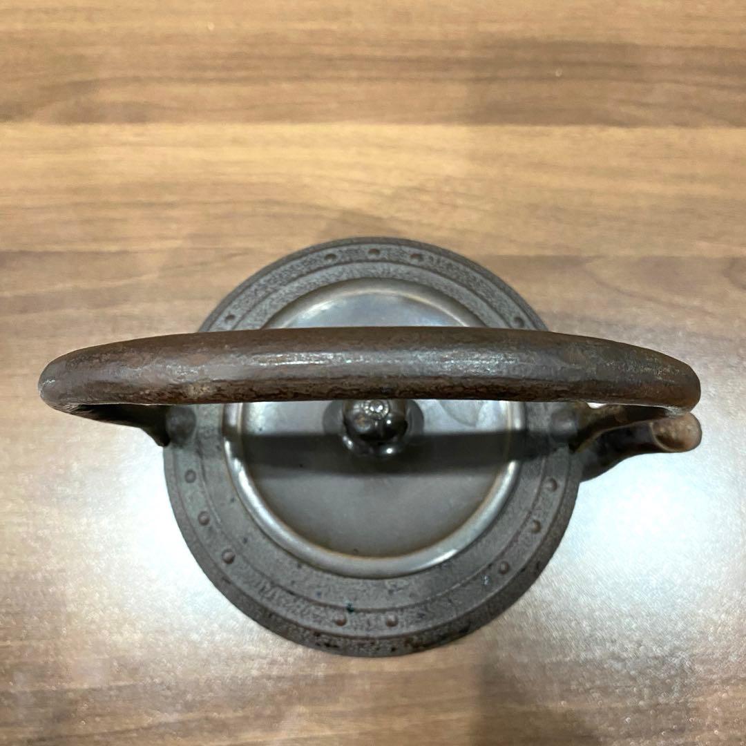 【佐藤清光 】真形 煎茶道具 茶道具 共鉄瓶　茶釜　ダークブラウン