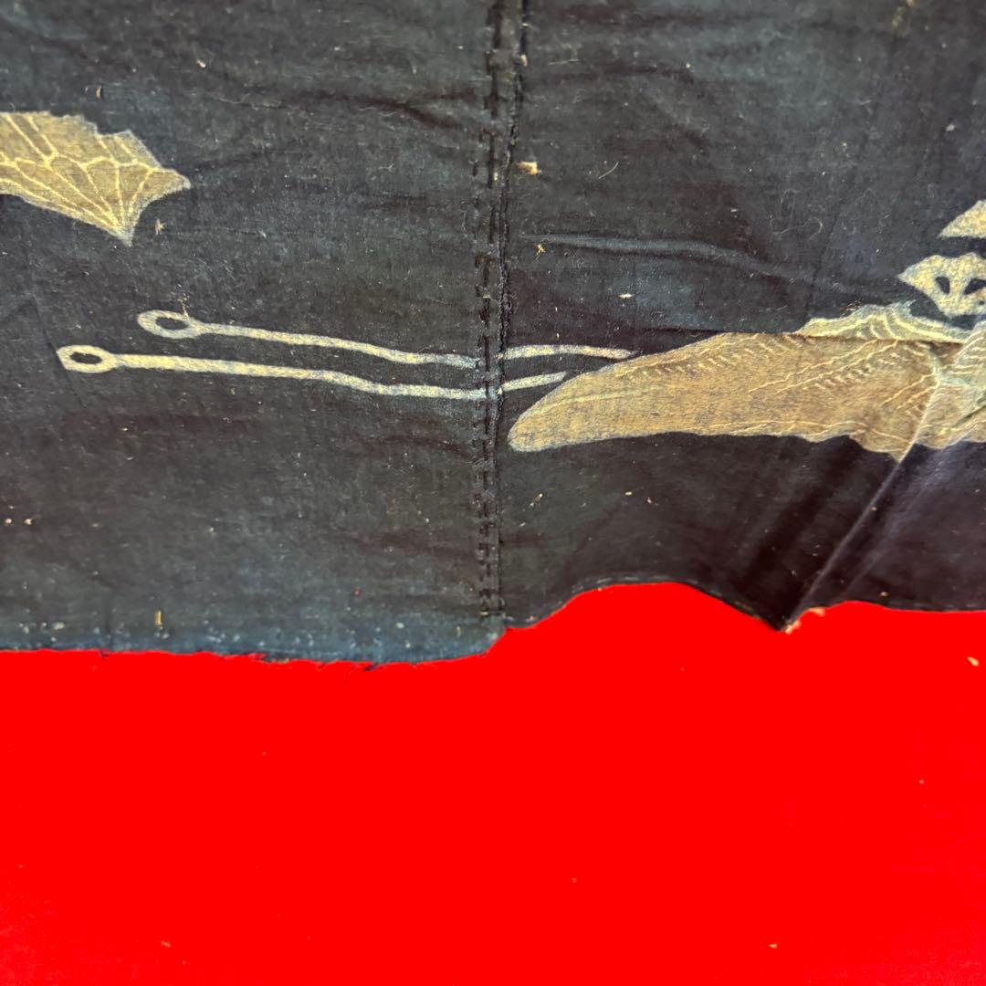 蝶々　筒書き　襤褸　古布　ハサミ