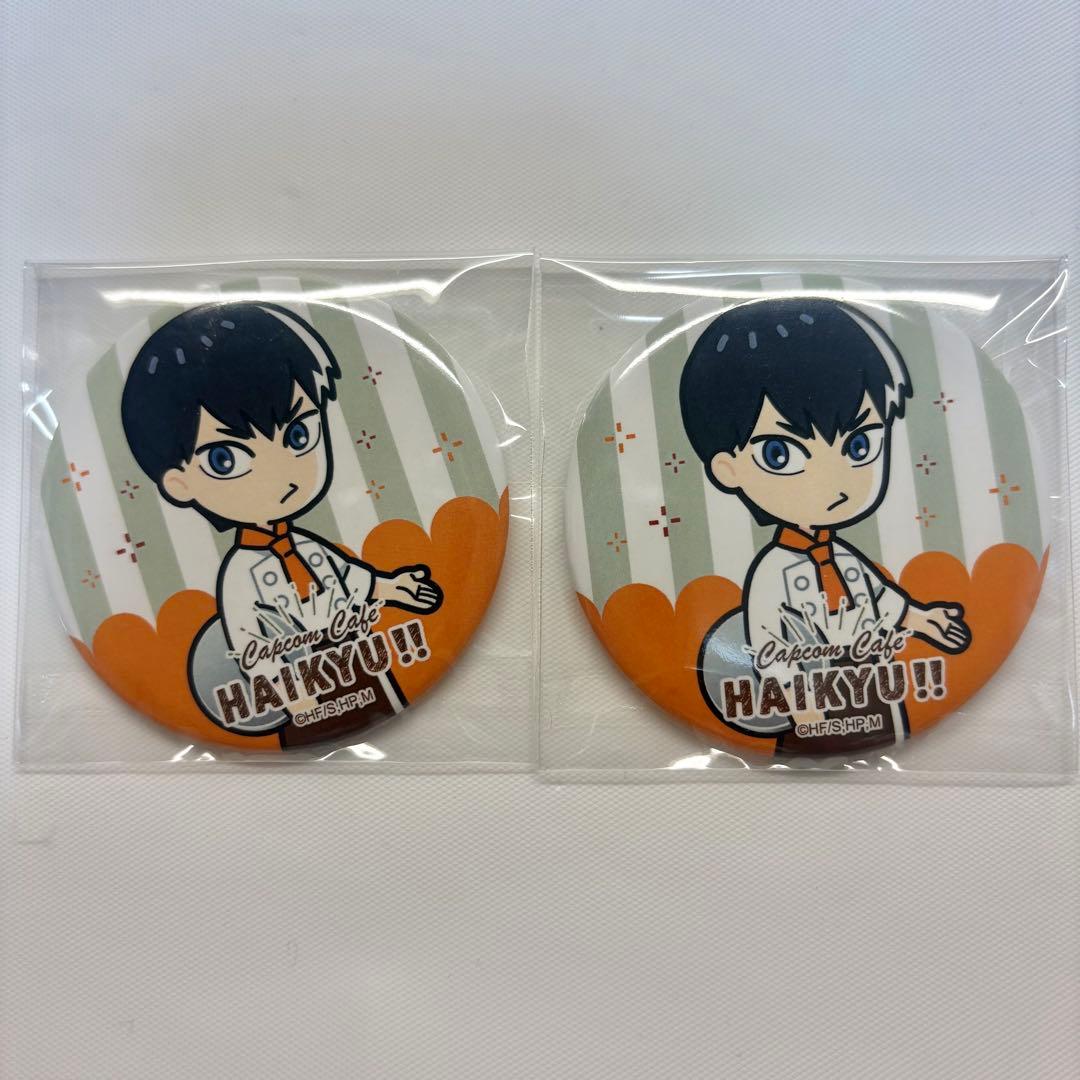 ハイキュー 影山飛雄 カプコンカフェ 缶バッジ