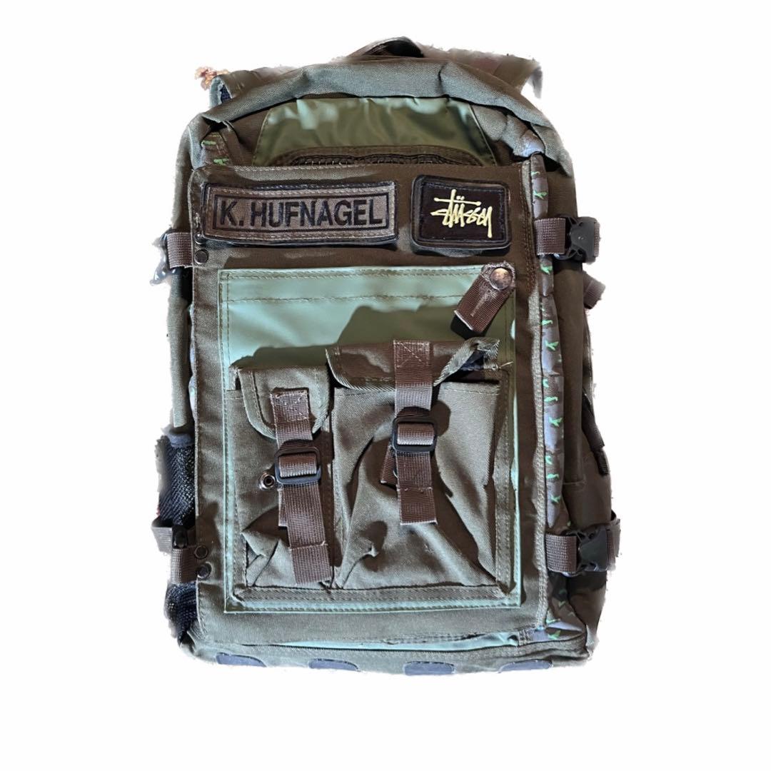 [珍品] Stussy K Hufnagel ミリタリーバッグ　紺タグ