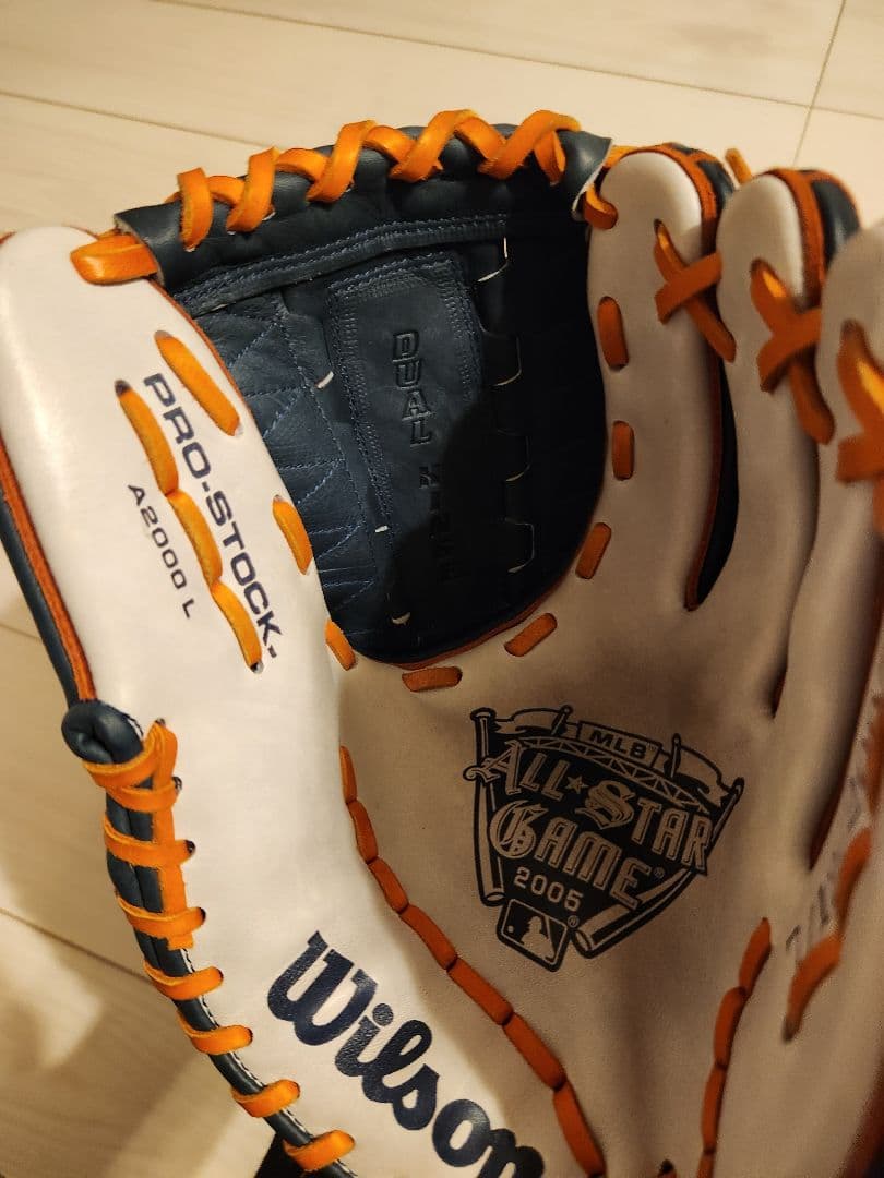 ほぼ新品　希少レア　Wilson A2000 硬式グローブ ネイビー/オレンジ