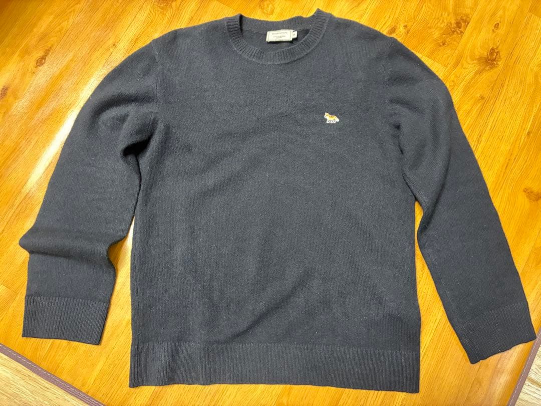 MAISON KITSUN（メゾンキツネ)ウール クルーネック ニットセーター