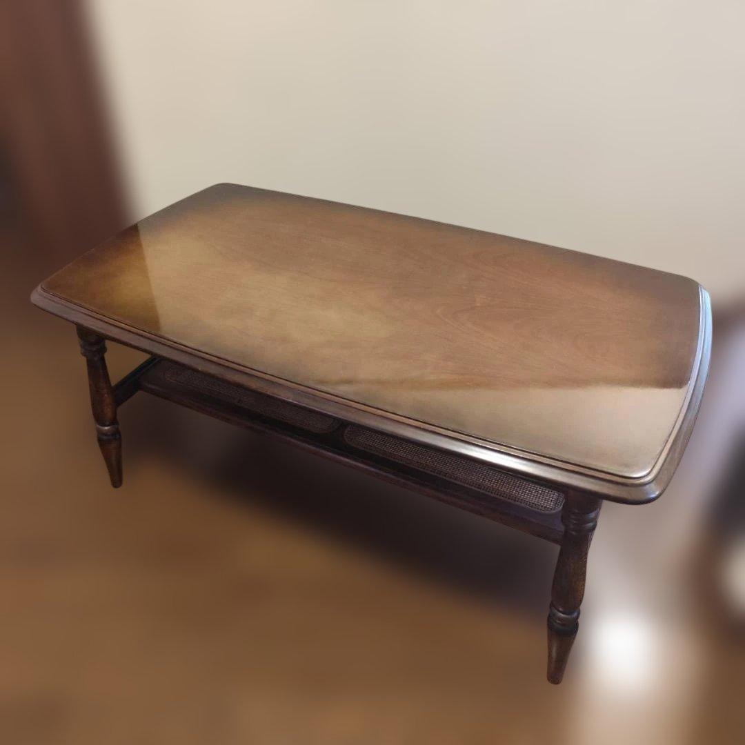 直接引き取り 希少 オールドカリモク コロニアル センターテーブル