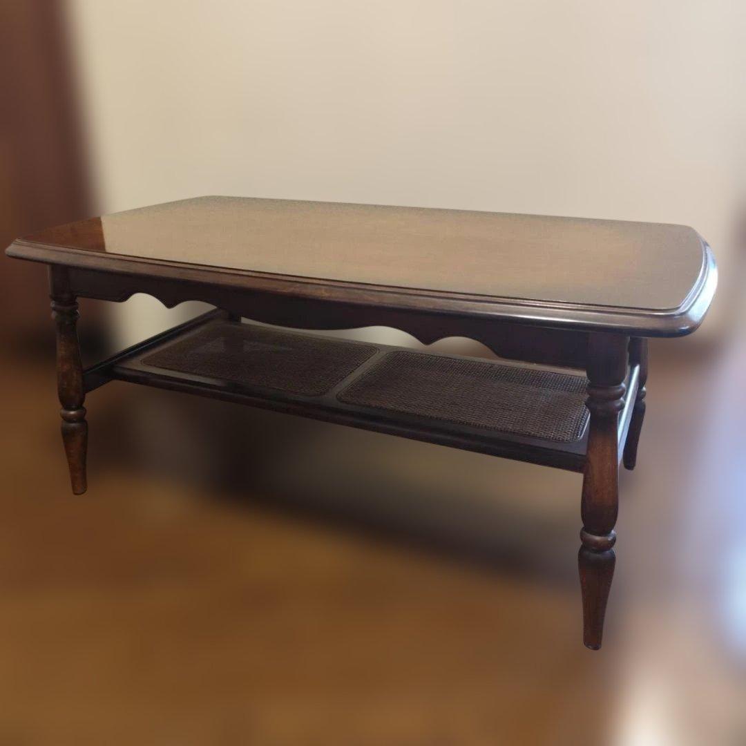 直接引き取り 希少 オールドカリモク コロニアル センターテーブル