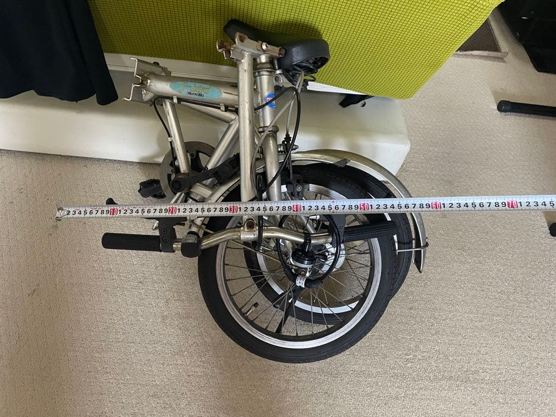 折りたたみ自転車 シルバー　引き取り限定‼️乗って帰れます‼️