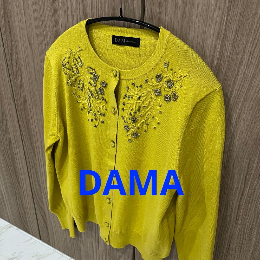 DAMA カーディガン 刺繍 ビーズ