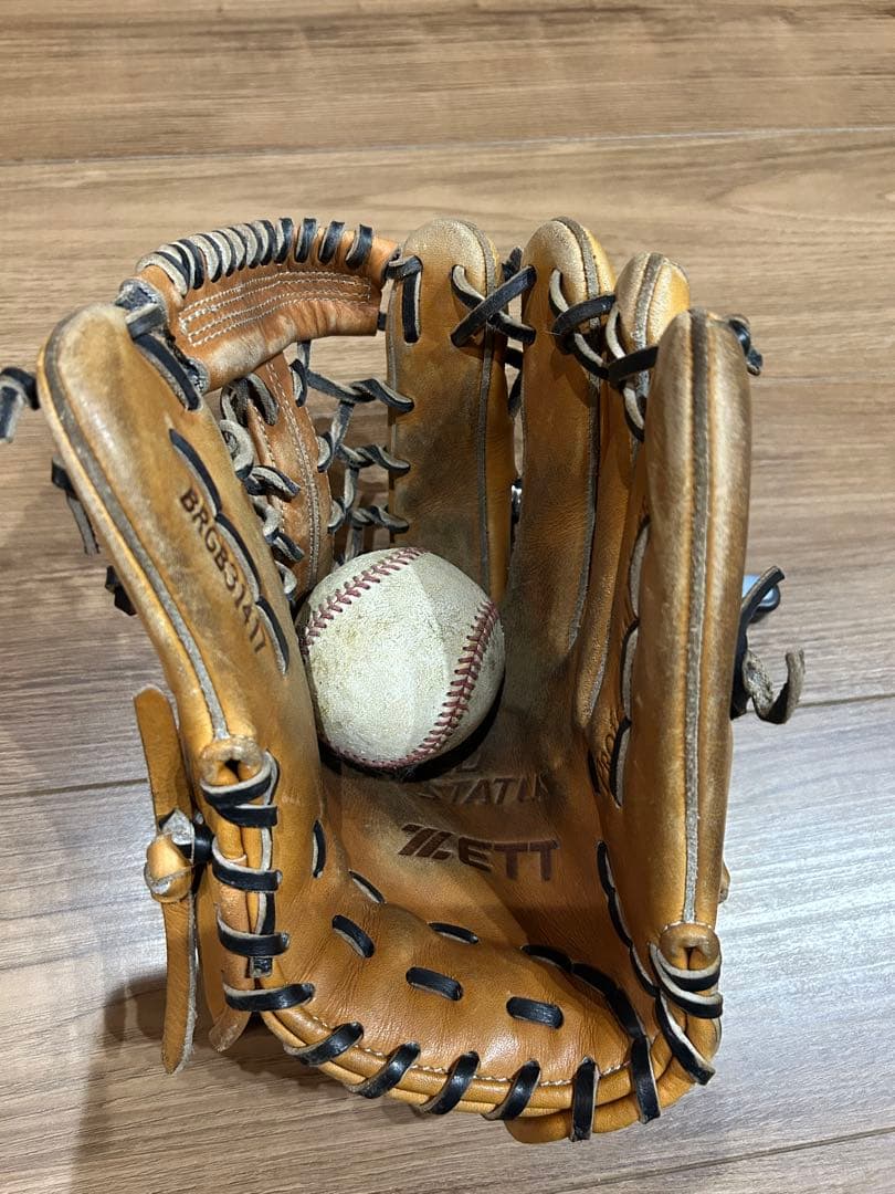 ZETT NEO STATUS 軟式野球グローブ ブラウン