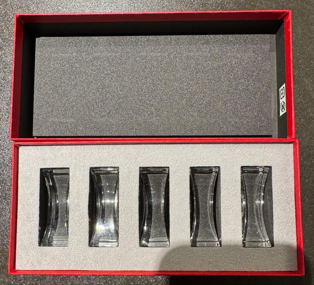 Baccarat バカラ 箸置き 5点セット クリスタルガラス 箱付き
